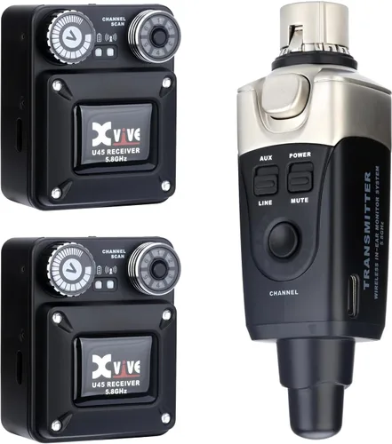 Miniatura 6 de Xvive CU4 Estuche Duro para Sistema Inalámbrico de Monitor Intrauditivo U4/U45 para Monitoreo en Vivo en el Escenario