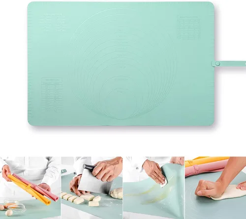 Miniatura 2 de Alfombrilla de silicona extra grande para cocina, 23.6 x 15.7 pulgadas, alfombrilla gruesa resistente al calor, antideslizante, antiadherente