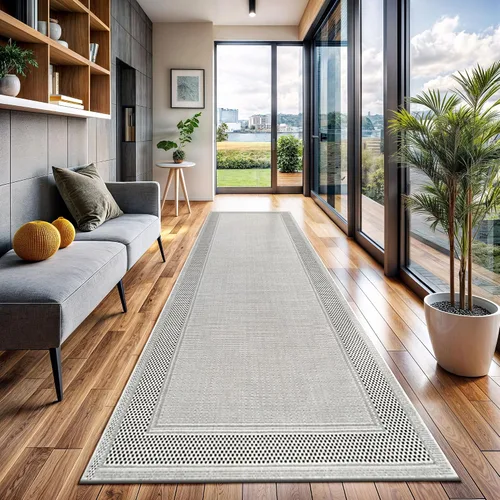 Miniatura 51 de CAMILSON Easy Alfombra de yute, 2 x 3 pulgadas, interiores y exteriores, fibra gris oscuro, para sala de estar, patio y cocina, diseño tejido