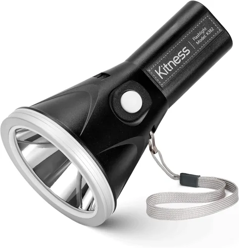 Miniatura 9 de Kitness Foco de mano de alta potencia, linternas LED recargables, reflectores impermeables, superbrillantes, Coon, luces de caza, linterna de K611