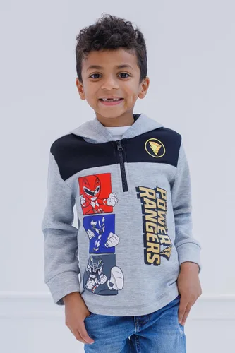 Miniatura 2 de Power Rangers - Sudadera de forro polar con media cremallera para niños de pequeño a grande