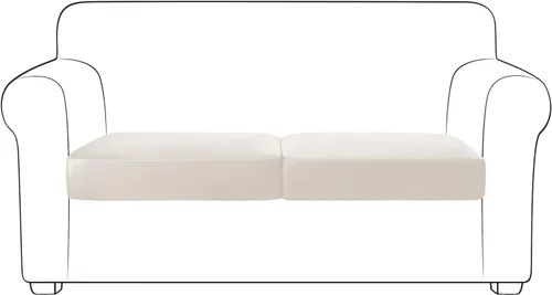 Miniatura 65 de Yates Home Funda de cojín de piel sintética para sofá, impermeable, elástica, para asiento de caravana, sofá biplaza, protector de muebles, funda