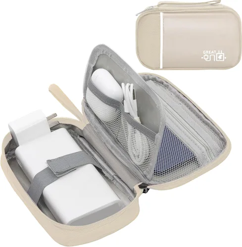 Miniatura 21 de Organizador de Electrónica, Funda Organizadora de Cables de Viaje, Bolsas Organizadoras de Cables Portátiles, Estuche de Almacenamiento