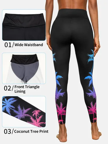 Miniatura 42 de ATTRACO Pantalones de natación de talle alto - Leggings de natación para mujer