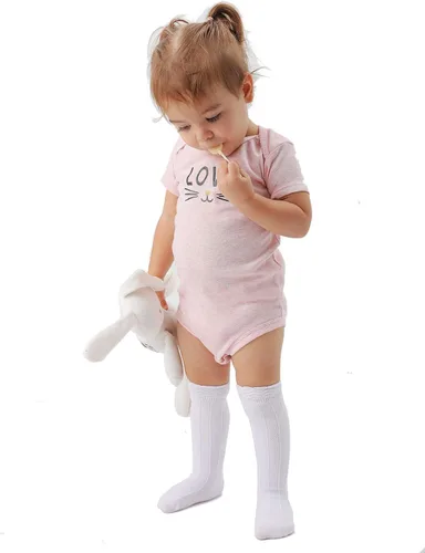 Miniatura 10 de EPEIUS Calcetines altos hasta la rodilla para bebés y niños pequeños (paquete de 3/5)
