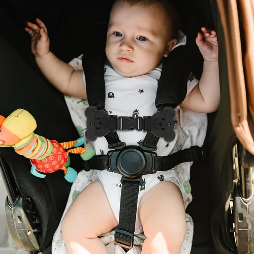 Miniatura 7 de Correa de Seguridad con Candado Anti Escape, Clip de Pecho en Forma de Oso para Arneses de Bebé, Previene que los Niños/Niñas Saquen sus Brazos