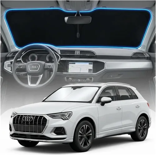 Miniatura 75 de Cubierta para parabrisas para BMW X1 E84 – Ajuste personalizado X1 E84 Accesorios 2016-2024 2025 Parasol plegable protección UV y escudo térmico
