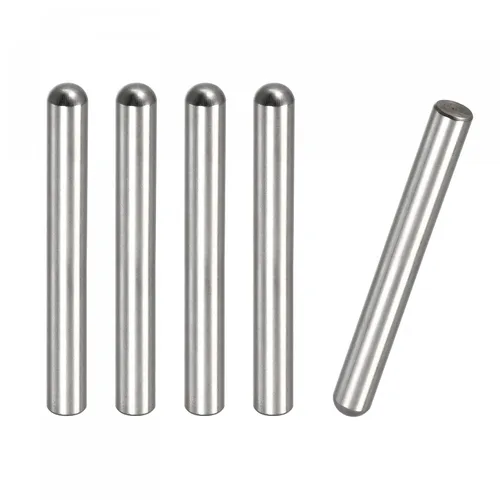 Miniatura 25 de uxcell Pasadores de clavija de 0.197 x 1.969 in, 5 piezas de acero inoxidable 304 de cabeza redonda plana biselada, pasadores de litera, pasadores