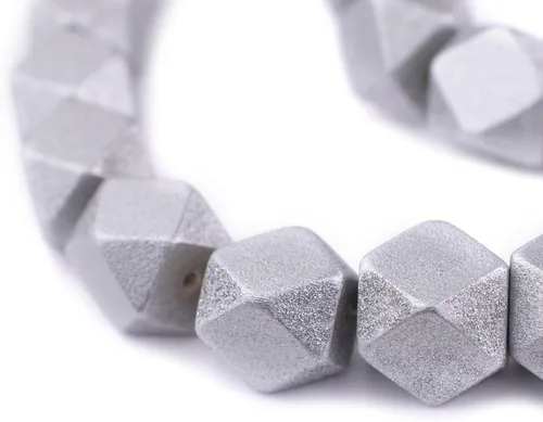 Miniatura 47 de TheBeadChest - Cuentas de madera de cubo sin esquinas azul azul: cuentas orgánicas naturales de corte de diamante de 0.787 in para la fabricación