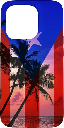Miniatura 13 de iPhone 11 Tropical Ocean Vibes Bandera de Puerto Rico - Funda del Orgullo Puertorriqueño