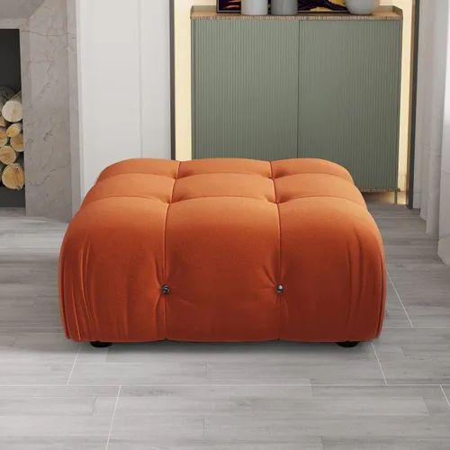 Miniatura 31 de WJShome Sofá modular modular de 103.95 pulgadas, sofá convertible de terciopelo de 3 plazas minimalista para sala de estar, sofá moderno y grande