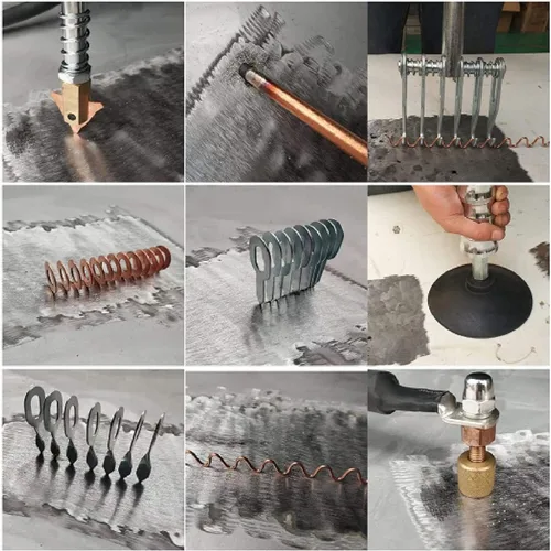 Miniatura 7 de Máquina de soldadura por puntos, extractor de puntos de abolladuras, 3500A, extractor de abolladuras por puntos, 7 modos, 3KW, pequeño punto