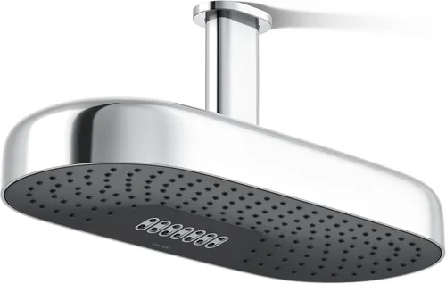 Miniatura 17 de KOHLER 26297-BL Statement™ Cabezal de lluvia oblongo, multifunción, 2.5 gpm, color negro mate