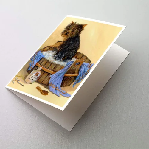 Miniatura 170 de Caroline's Treasures PPP3013GCA7P - Tarjetas de felicitación y sobres para mascotas de Basset Hound Teacher, paquete de 8 tarjetas en blanco