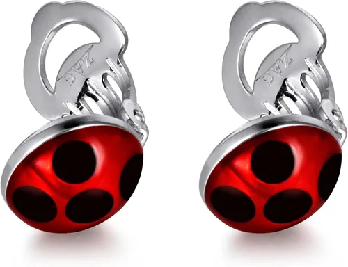 Miniatura 4 de ZAG STORE - Pendientes de mariquita milagrosa (CLIP-ON), plata, Plata de ley
