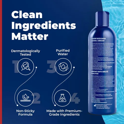 Miniatura 3 de Swiss Navy Lubricante a base de agua de alta calidad, 12 onzas, gel lubricante para hombres, mujeres y parejas, seguro para juguetes, fórmula que