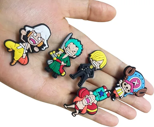 Miniatura 2 de Dijes de anime para croc manga con diseño de zapatos para decoración de cocodrilo y pulsera para hombres, mujeres, niños y niñas, Plástico, No es