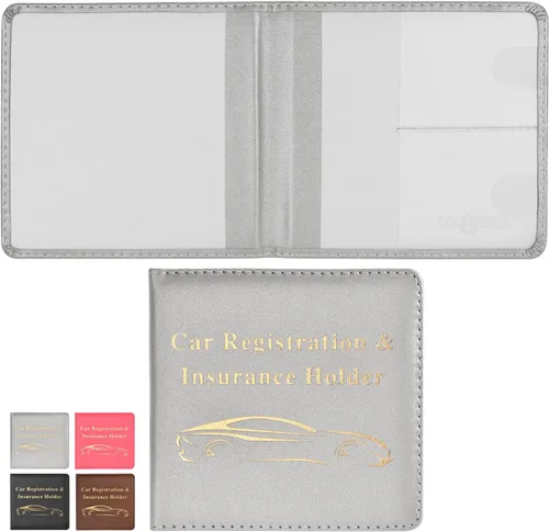 Miniatura 13 de Cacturism Soporte para registro y seguro de automóvil, guantera de vehículo, organizador de automóvil para hombres y mujeres, funda de accesorios