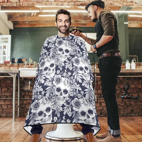 Miniatura 63 de visesunny Delantal profesional del cabo del peluquero del pelo del poliéster del pelo del salón del cabo delantal antiestático de la barba