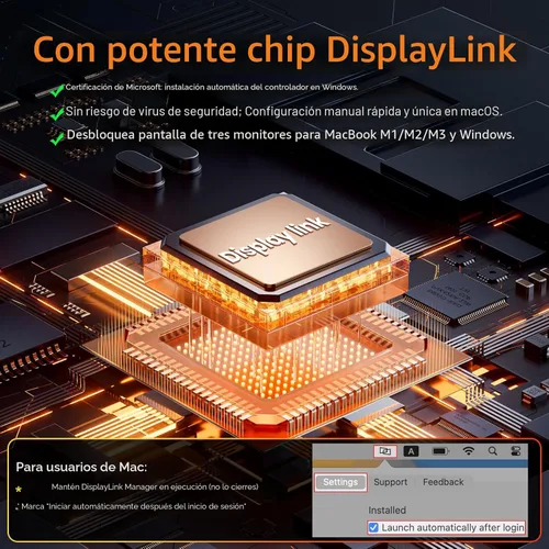 Miniatura 2 de VisionOwl Monitor portátil dual de 15.6 pulgadas 1080P FHD 107% sRGB segunda pantalla plegable, USB-C HDMI HDR, monitor de viaje apilado