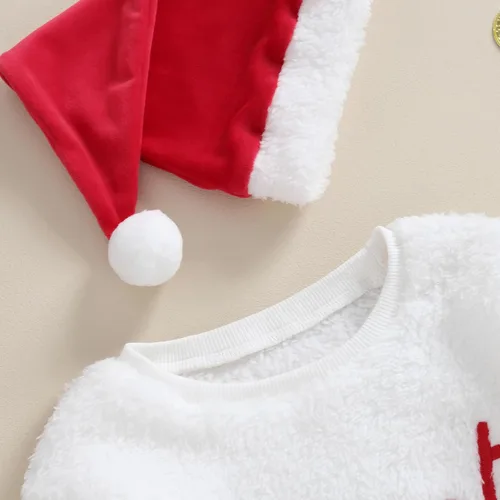 Miniatura 2 de Mameluco de Navidad para bebé recién nacido, niña, niño, sudadera con gorro de Papá Noel