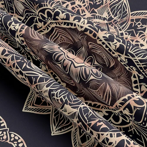Miniatura 4 de Tapzen Tapiz bohemio con mandala místico bohemio para colgar en la pared, tapiz étnico vintage bohemio para estética de dormitorio, diseño