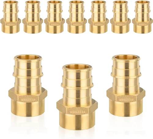 Miniatura 19 de PEX-A - Accesorios de expansión PEX-A, adaptador NPT roscado hembra PEX-A de 1/2 x 1/2 pulgadas, accesorios de tubería de expansión de latón
