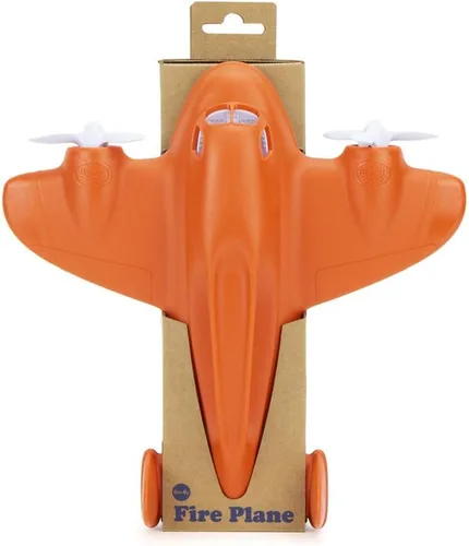 Miniatura 4 de Green Toys Fire Plane - Juego de simulación, habilidades motoras, vehículo de juguete de baño para niños. Sin BPA, ftalatos, PVC. Apto