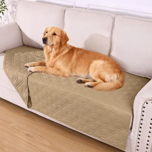 Miniatura 128 de hyha Manta impermeable para perros, manta reversible para cama de mascotas, funda suave para sofá/sillón lavable para perros, fundas impermeables