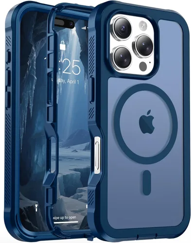 Miniatura 118 de jaroco - Funda magnética compatible con MagSafe para iPhone 11 de 6.1 pulgadas; protección de grado militar contra caídas, de doble capa