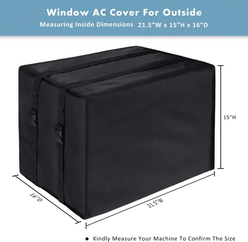 Miniatura 2 de UNUN Cubiertas de aire acondicionado de ventana para exterior, cubiertas de unidad de aire acondicionado para exteriores, 17 pulgadas de ancho x 13