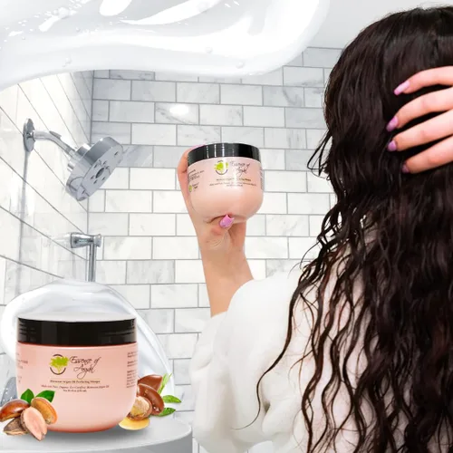 Miniatura 6 de Essence of Argan Productos renovadores para el cuidado del cabello, condimentador infundido con aceite de argán orgánico marroquí 100% puro