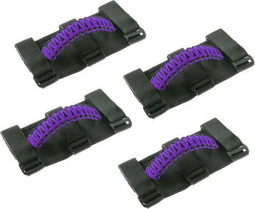 Miniatura 8 de Savadicar 2 x Asas de Agarre para Barra Antivuelco Manijas de Agarre para Jeep Wrangler YJ TJ JK JL y Gladiator JT 1987-2023, UTV, ATV, Accesorios