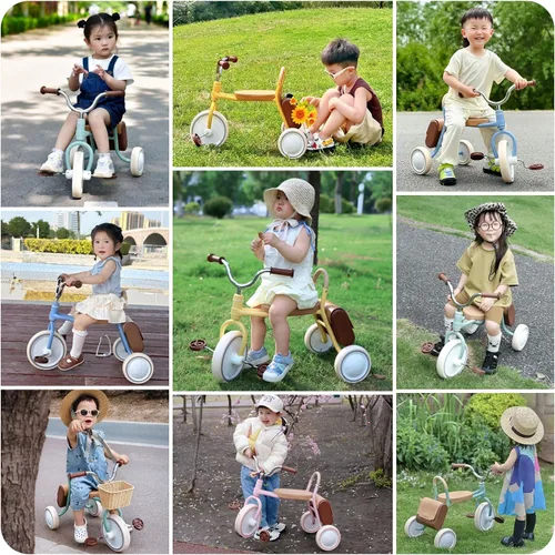 Miniatura 6 de Kidpop Mate - Triciclo para niños de 2.5 a 4 años, regalo de primer cumpleaños, bicicleta de juguete con agarres de manillar y almacenamiento