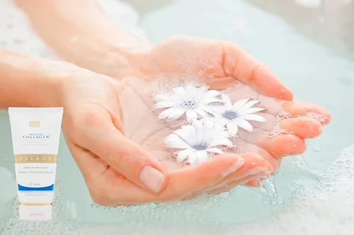 Miniatura 5 de Crema SALCOLL para manos con colágeno, crema para manos anti-edad hipoalergénico con colágeno natural potente, ayuda a la hidratación de la piel