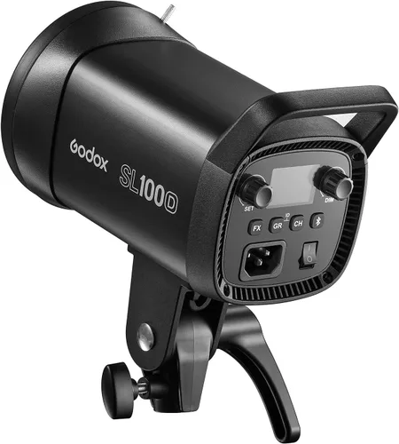 Miniatura 2 de Godox Luz de video LED SL100D, 100W 5600K 32100Lux @1M CRI 96+TLCI 97+ Bowens Mount COB LED luz continua, 8 efectos FX 0-100% brillo luz de estudio