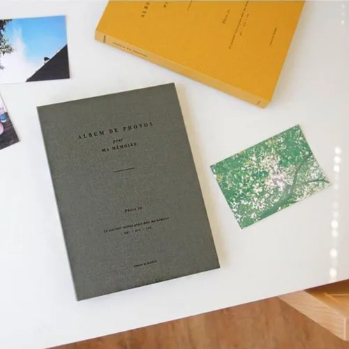 Miniatura 4 de Álbum de fotos con tapa dura coreana simple y estética, de 4 x 6 pulgadas, para parejas, familia, bebés, bodas. Tiene capacidad para 100 fotos