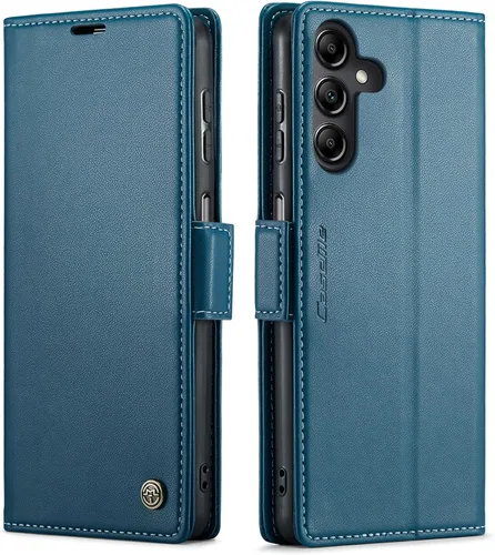 Miniatura 52 de QLTYPRI Funda tipo cartera para Samsung Galaxy S22 Ultra, funda magnética de piel sintética de alta calidad con bloqueo RFID, ranuras para tarjetas