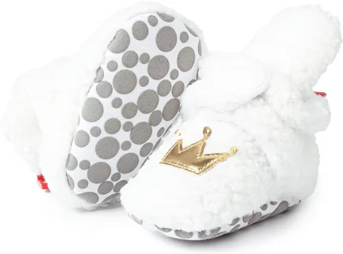 Miniatura 24 de Sawimlgy - Botines de algodón antideslizantes para recién nacido, con agarre, para cuna o para el invierno