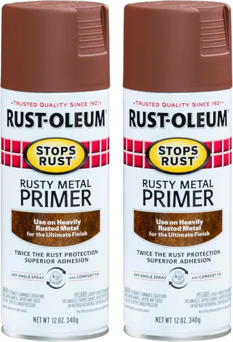 Miniatura 7 de Pintura en aerosol para detener la corrosión de metales llanos oxidados Rust-Oleum 7769830, 12 onzas., 7769830