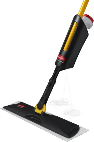 Kit de mopa en aerosol de Rubbermaid Commercial Products incluye mopa + almohadillas para todo tipo de suelos/madera dura/vinilo/azulejo