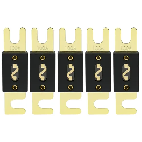 Miniatura 49 de Baomain Paquete de 2 fusibles ANL de 300 A a granel con terminales chapados en oro para audio de automóvil, amplificador, camión, barco, RV