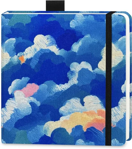 Miniatura 8 de 5x5 Prácticos Cuadernos de Bocetos de Acuarela de Tela de Mano Hechos a Mano con Tapa Dura de Tela de Costura de Viaje Papel de Acuarela Bola de ojo