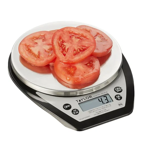Miniatura 3 de Taylor 1020NFS - Báscula digital compacta, multifuncional para medir el peso y control de porciones, función de tara, NSF, plataforma de acero