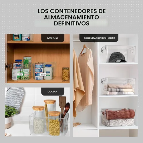 Miniatura 3 de ClearSpace Contenedores de almacenamiento de plástico transparente – Organizadores de despensa y contenedores de almacenamiento, organizador