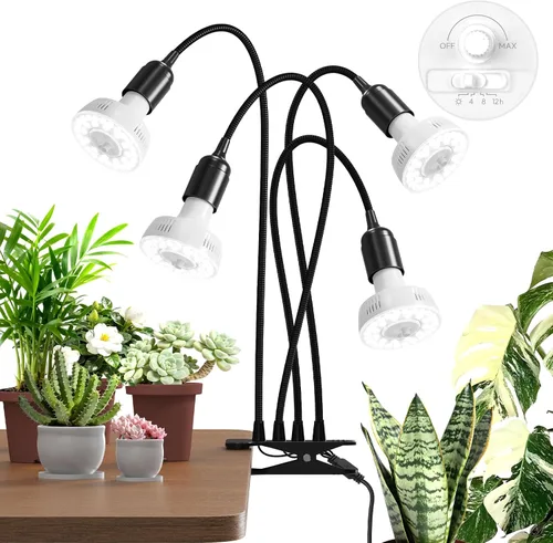 Miniatura 11 de Barrina Orbgrow OG11A2 - Luces de cultivo con clip para plantas de interior, atenuación y sincronización continuas integradas, 4000 K 22 W