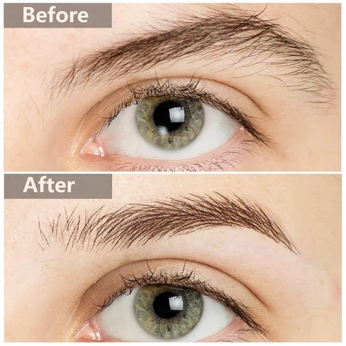Miniatura 3 de Blulu 18 hojas de calcomanías impermeables para tatuajes de cejas, 180 pares de tatuajes temporales de cejas 4D, transferencia de cejas similar al