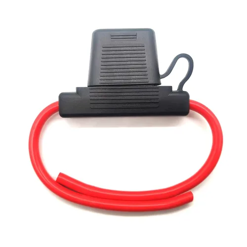 VANTRONIK Portafusibles en línea impermeable Maxi con cable de calibre 8 AWG de 15.8 pulgadas de largo, apto para fusibles de hoja grande de hasta