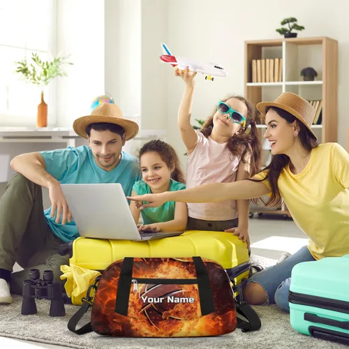 Miniatura 7 de Bolsa de lona personalizada para niños, bolsa de deporte para baile, gimnasio, bolsa de deporte, maletas para niños, bolsa de entrenamiento de viaje