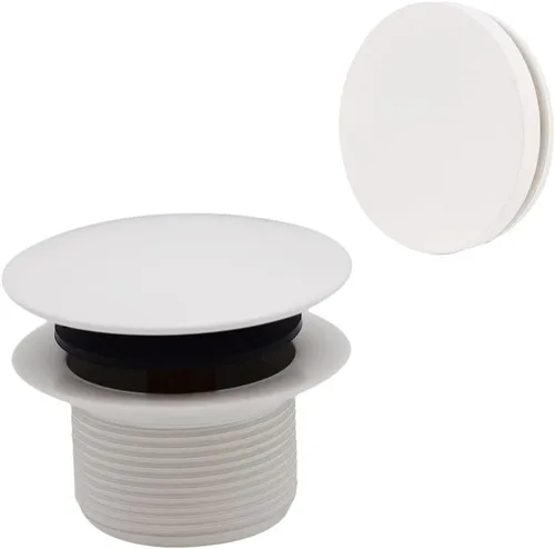 Miniatura 20 de Westbrass Juego de adornos de bañera con punta de hongo con placa frontal flotante, latón pulido, D398RK-01